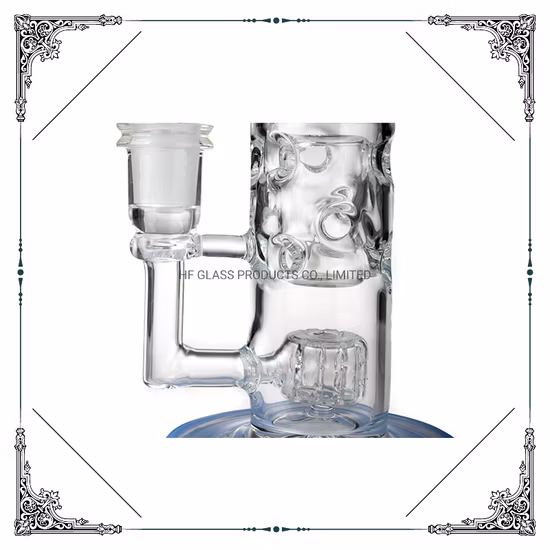 Mothership Straight Fab Glass Water Pipe Honeycomb Jet Perc Hookah 8′ ′ Glass Smoking Pipes
